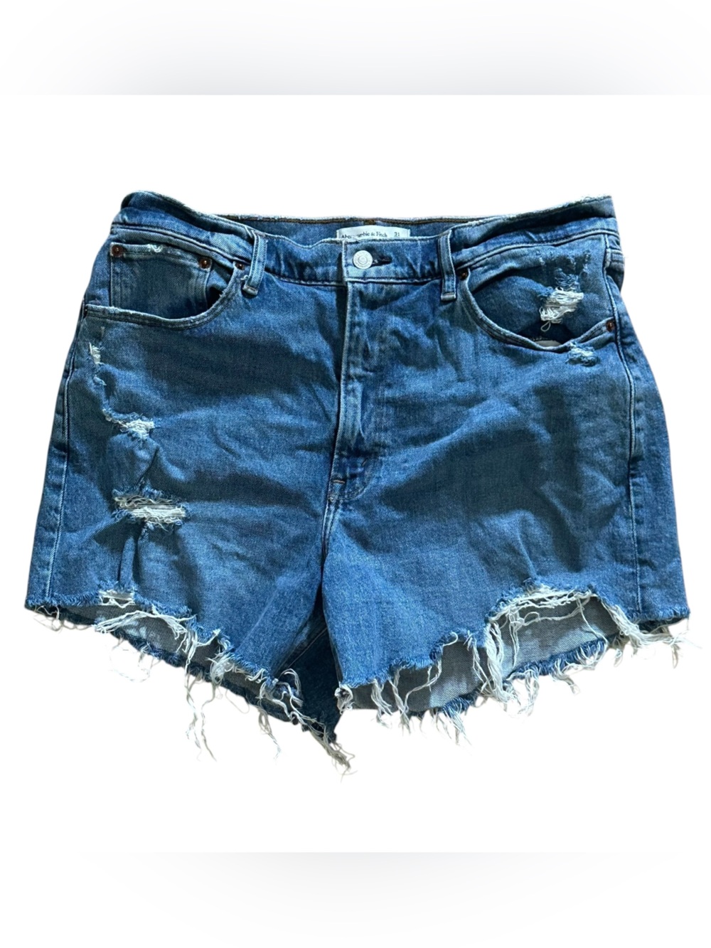 Abercrombie & Fitch The 4” Mom Short High Rise Women Sz 31 12